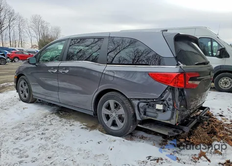 2022 Honda Odyssey Ex z USA, uszkodzony, nr VIN 5FNRL6H52NB011284